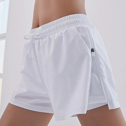 Weiß Lockere Sportshorts