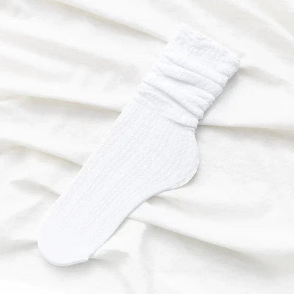 Weiß Socken mit Spitze