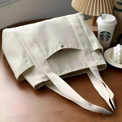 White Canvas Sports Bag