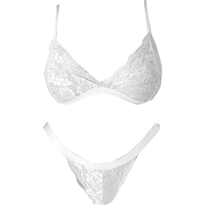 White Classic Lace Lingerie Set
