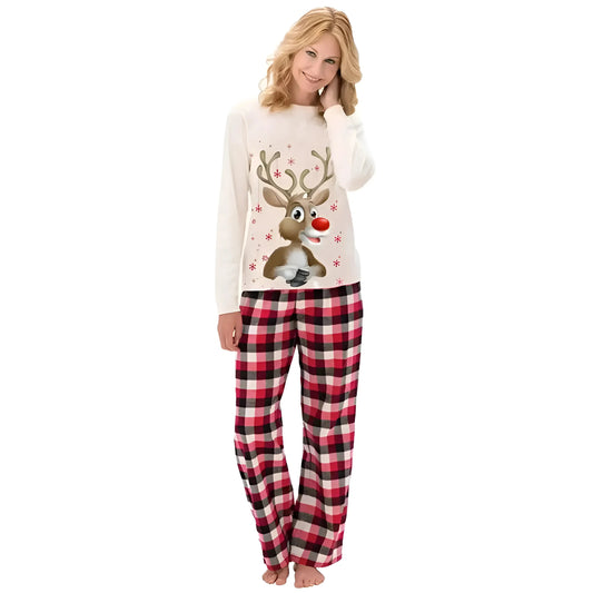 White Festive Women's Pyjamas