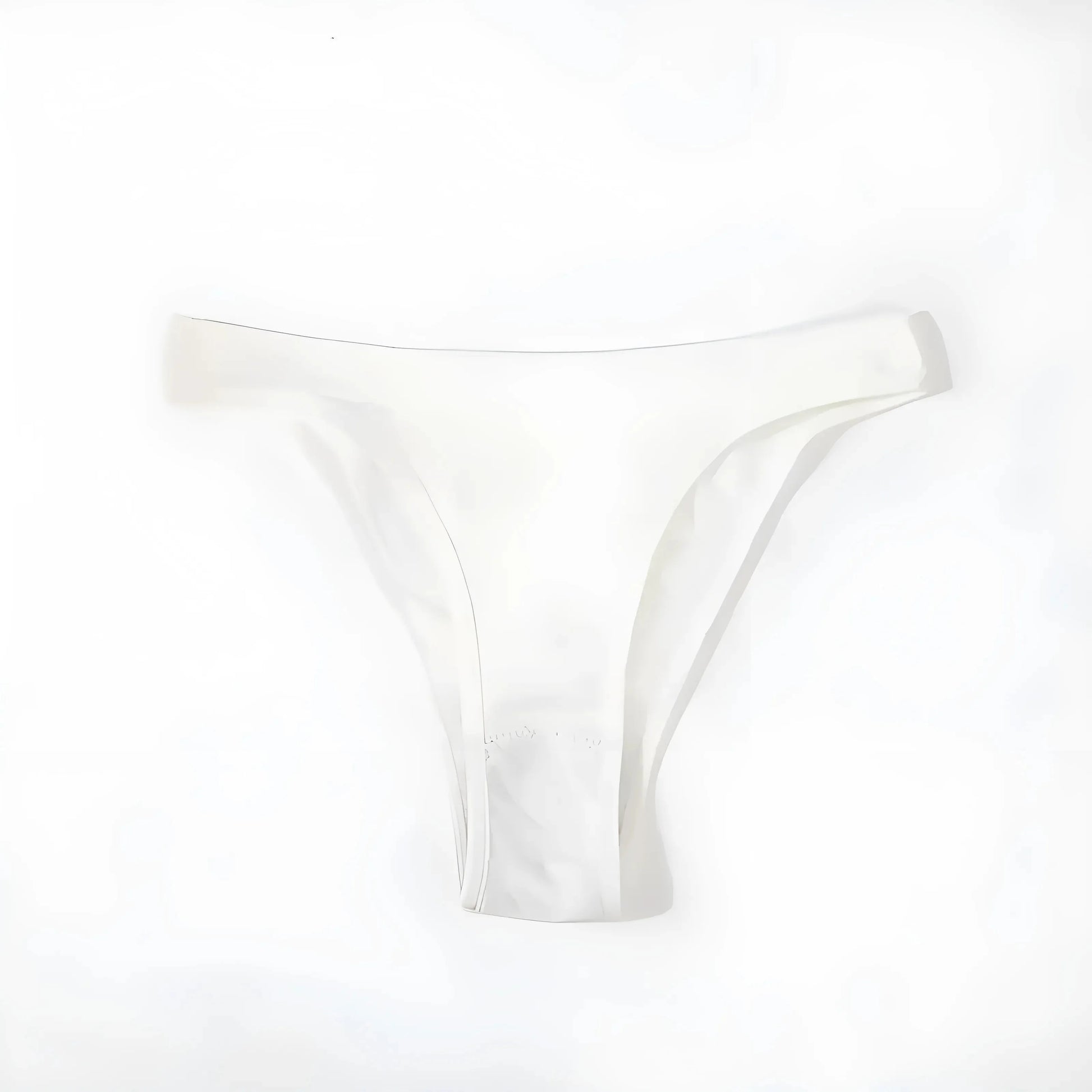 White High-Waisted Cut-Out Women's Briefs