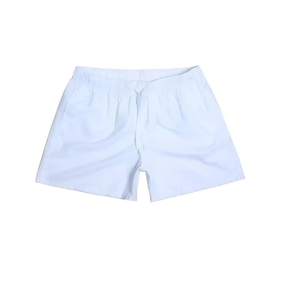 White Men's Swim Shorts with Pockets in Various Colours