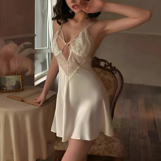 White Sensual Nightdress