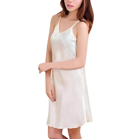 White Silk Nightdress