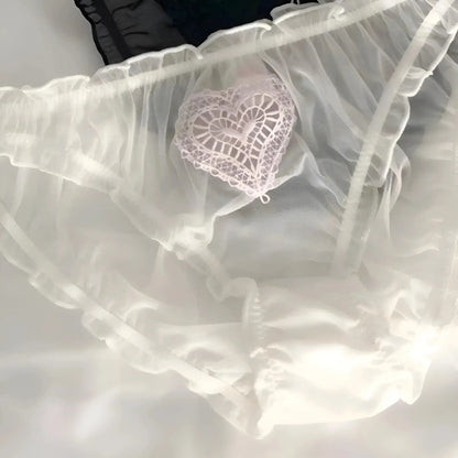 White Transparent Figs with Heart
