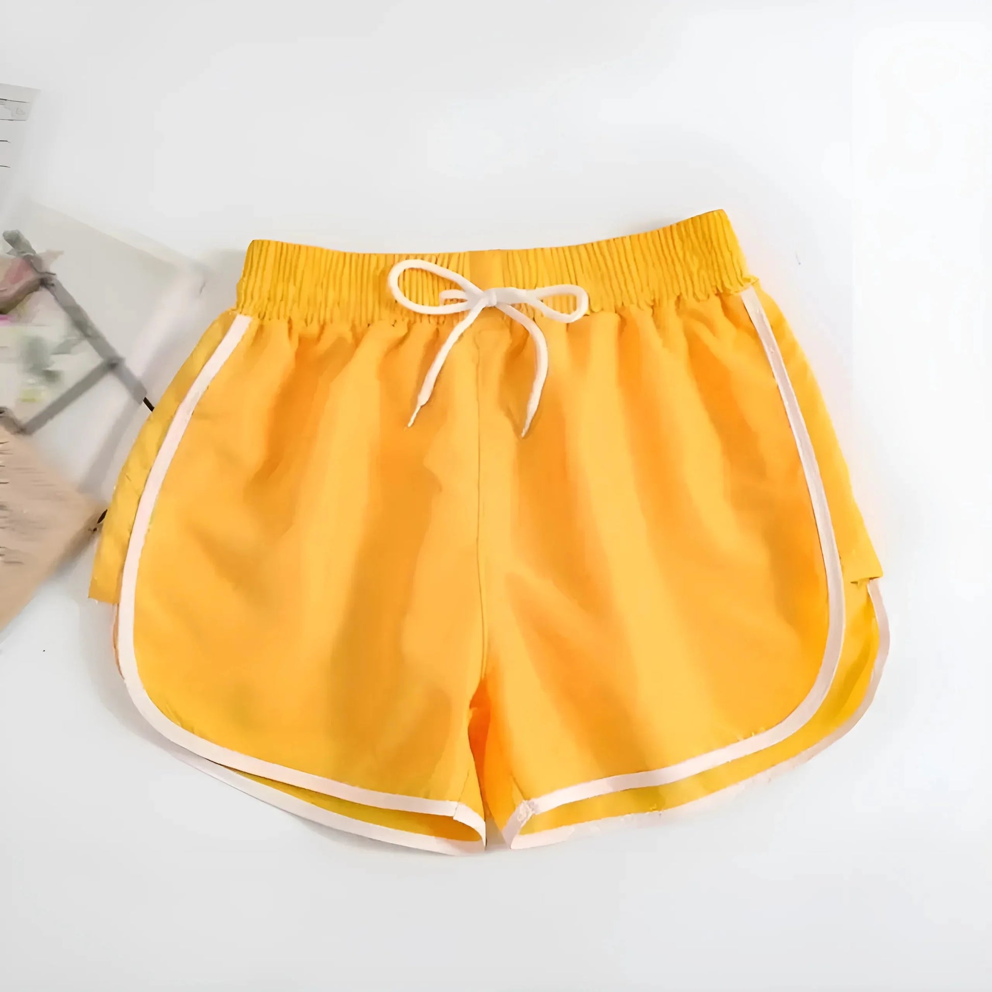 Yellow Classic Sports Shorts